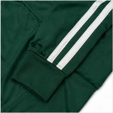Adidas Three Stripes Hooded Zip-Up Jacket And Pants Set Green - Green - View 4