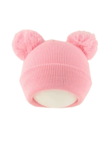 1 buah Topi Rajut Pom Pom Berbulu Lucu untuk Anak Perempuan Usia 3-8 Tahun, Topi Beanie Warna Polos, Topi Rajut Lembut dan Hangat untuk Anak Perempuan, Aksesori Kepala Luar Ruangan Musim Dingin - MultiWarna - View 12