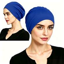 Women's Solid Color Headband - Minimalist, Elastic, Fashionable Versatile Casual Headscarf, Soft Comfortable Multi-Use Daily Hair Care Cap, Sleep Hair Care Cap, Soft Texture - Multicolor - View 11