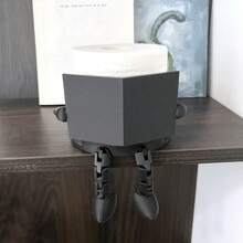 1pc Creative Fun Toilet Paper Holder, Reading Thinker Design, Unique Playful Bathroom Decor, ABS Plastic, Suitable For Toilet Paper Storage, Bathroom Storage, Quirky Home Decor And Desktop Storage, Suitable For Bathroom And Living Room - Multicolor - View 2