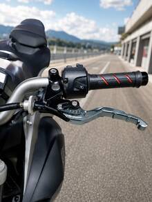 Motorcycle Brake & Clutch Levers, 1 Pair CNC Aluminum Alloy Adjustable Long Brake And Clutch Lever Set, Anodized Handlebar Control Replacement Parts, Motorcycle Accessories, Suitable For Street And Sport Motorcycles - A - View 5