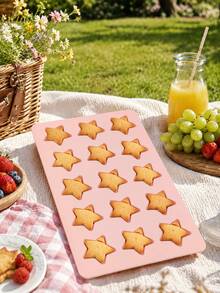 1pc Star-Shaped Silicone Ice Cube Mold And Chocolate Mold, Suitable For Cookies, Chocolate, Soap, Pudding And Jelly Molds. Ice Cubes Easy To Release. Perfect For Parties And Many Other Uses. - Multicolor - View 5