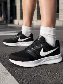 Men's Running Shoes NIKE RUN SWIFT 3 Mesh Casual Sports Training Workout Lightweight Running Shoes DR2695-002 - Black/White/Dark Gray - View 2