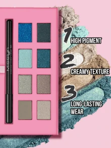 MISSLYN 2PCS EYESHADOW & EYE PRIMER SET, Waterproof, High-Pigment, Boosts Color Payoff, Precise Colour Application, Ideal For Teens,Students,Makeup Lovers, Perfect For Back To School, Halloween Costume Looks, Everyday Commute, Trick Or Treat - #Set 1 - View 4