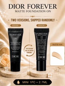 Dior Forever Foundation (Matte Finish) #ON, ukuran penuh 30ml, sampel 2.7ml. Hasil akhir matte yang lembut, mengontrol minyak, alami dan sempurna, tahan lama, mengunci warna, tekstur ringan, menghaluskan tekstur kulit. - MATTE#ON - View 14