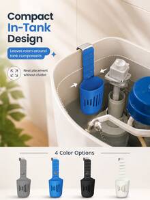 Adjustable Toilet Tank Cleaner Holder, Bathroom Toilet Cleaning Tablet Dispenser, Easy Install Toilet Cleaner Storage Rack, Home Bathroom Accessories, Practical Toilet Tank Cleaning Tool - One Size Fits All - View 8