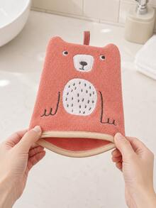Bear Shaped Bath Sponge, Cute Soft Skin-Friendly Rich Lather Cleaning Stain Removal, Hanging Rope Design, Bathroom Shower Essential, Home Use, Adult Universal, Absorbent Durable - Multicolor - View 5