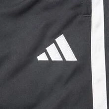 Adidas Three-Stripe Elastic Waist Straight-Leg Sweatpants Black - Black - View 3
