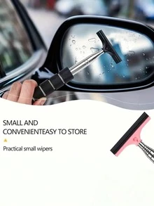 Telescopic Glass Cleaning Brush With Extendable Handle, Car Window Cleaning Sponge Brush - Portable Manual Rearview Mirror Squeegee, Suitable For Car Rearview Mirrors, Bathroom Windows, Efficient Window And Car Cleaning Tool - Windshield Wiper - View 8