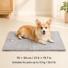 Washable Pet Mat, Dog Bed, Dog Pad, Cat Bed, Dog Bed, Anti-Slip Temperature-Locking Warm Mat, Universal For Cats And Dogs, Suitable For Indoor Dog Cages, Sofas, Cars, Floors, All Seasons - Light Grey - View 12