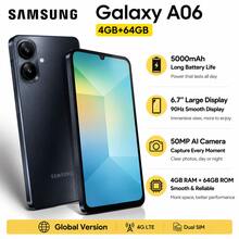 Samsung Galaxy A06 智慧型手機 4GB+64GB 全球版 4G LTE，Android 14 解鎖手機，5000mAh 大電池，50MP 相機，6.7 吋大螢幕手機，側邊指紋辨識，雙 SIM 卡，不含充電器 - 黑色 - 查看 11