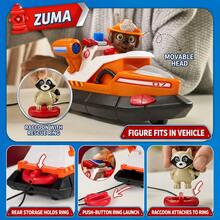 Spin Master PAW Patrol Fire Rescue Zuma Hovercraft, Orange Water Rescue Vehicle With Removable Zuma Figure, Raccoon Accessory, Tow-Line Rescue Platform And Rolling Wheels, Adventure Mission Collectible Set - Multicolor - View 2