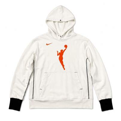 Nike  Basketball Graphic Colorblock Pullover Hoodie, Off-White/Black, Unisex