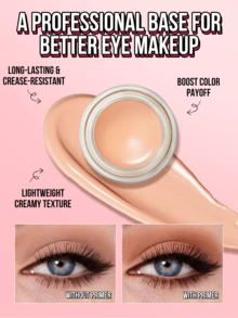 MISSLYN 2PCS EYESHADOW & EYE PRIMER SET, Waterproof, Smudge-Proof, Boosts Color Payoff, Precise Colour Application, Ideal For Back To School, Halloween Costume Looks, Everyday Commute, Halloween, Trick Or Treat - #Set 1 - View 3