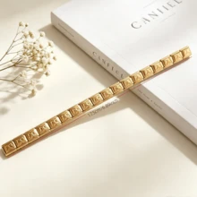 1 chiếc vòng tay co giãn khối vuông dập nổi hình bướm 18 phân đoạn, trang sức tay cá nhân hóa dạng mô-đun hai màu vàng & bạc - Vòng tay bướm - Xem 4