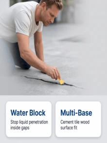 Keo trám chống thấm và sửa chữa màu đen, đa bề mặt, không chảy xệ - Đóng túi - Xem 9