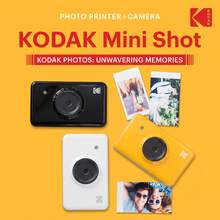 Kodak Kamera instan MiniShot, pencetakan sublimasi pewarna, foto cerah dan hidup, berbagai filter, konektivitas Bluetooth, ringkas dan portabel, sempurna untuk foto sehari-hari, foto perjalanan, dan foto grup bersama teman. - View 1