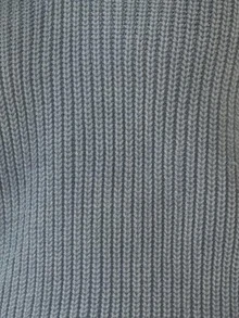 Women Fall Winter Grey Sweater Polo Collar Loose Fit Casual Back To School, Street, Shopping, Daily Wear - Grey - View 4