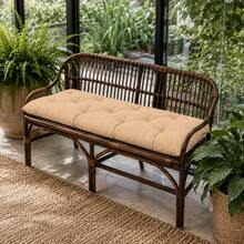 45 X 100 Cm Soft Fiber Filled Bench Cushion, Single Seat Pad (Bottom Only), Made In Turkey - Apricot - View 7