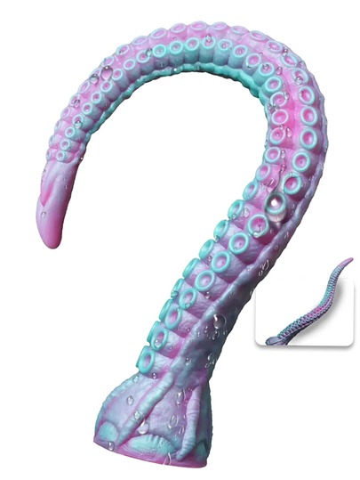 Juguete anal con forma de pulpo, dildo de masaje largo, dildo extra grande de 15 pulgadas, juguete para adultos novedoso, lubricante de larga duración