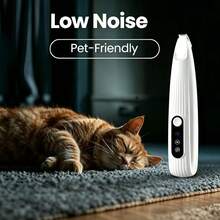 1PC Pet USB Hair Clipper, Low Noise Electric Trimmer With LED Light, Pet Claw Grooming Tool, Suitable For Cats And Dogs' Claw Hair, Ear Hair, Eye Hair And Private Area Hair Trimming - Multicolor - View 9