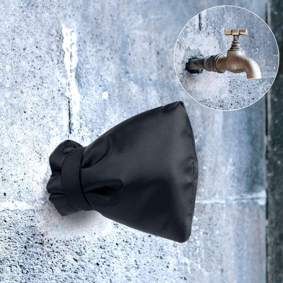 1pc Thickened Faucet Anti-Freeze Insulation Cover, Outdoor Water Pipe Anti-Freeze & Dust Cover, Prevents Faucet Freezing, Winter Insulation Essential, Reusable, Easy To Remove, Suitable For Home, Garden, Kitchen And Various Outdoor Environments, Winter Must-Have - Standard Model - View 1