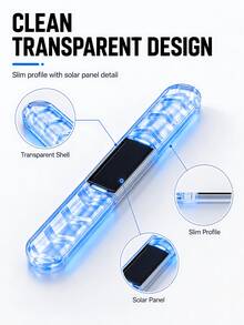 1/2件組 太陽能車門邊緣防撞LED燈條，彩色LED裝飾燈，適用於汽車與摩托車 - A - 查看 6