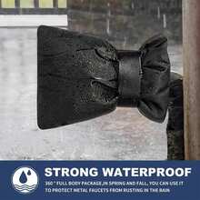 1pc Thickened Faucet Anti-Freeze Insulation Cover, Outdoor Water Pipe Anti-Freeze & Dust Cover, Prevents Faucet Freezing, Winter Insulation Essential, Reusable, Easy To Remove, Suitable For Home, Garden, Kitchen And Various Outdoor Environments, Winter Must-Have - Standard Model - View 8