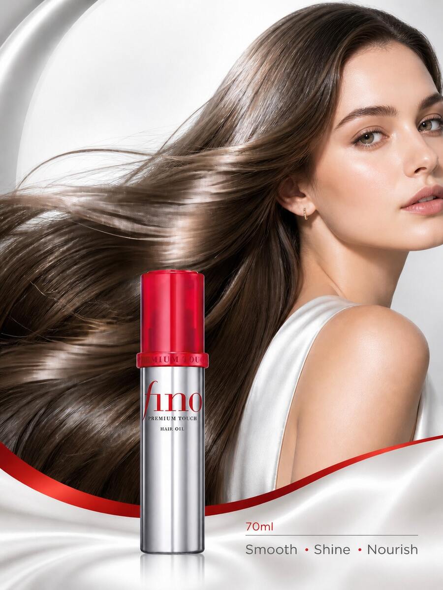 FINO Hair Care Beauty Essence Oil 70ml, Essence Rambut Pelembap dan Penghalus Rambut Kusut, Essence Rambut Tanpa Bilas untuk Penggunaan Sehari-hari - 70 ml - View 1
