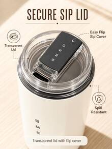 SMEGGEMS Double-Wall Insulated Travel Mug 420ml Lightweight Coffee Cup With Lid, Portable For Office And Commute - Below 0.5L - View 5