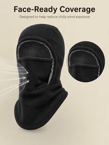 Unisex Full Coverage Balaclava With Pull-Down Face Panel, 3D Ergonomic One-Piece Head-Face-Neck Protective Shield, Windproof Warm Outdoor Headwear For Cycling, Skiing, Motorcycle, Hiking, Commuting, Autumn/Winter Outdoor Activities - Multicolor - View 9