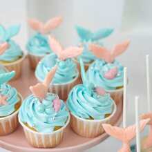 Cetakan Silikon Ekor Putri Duyung, Cocok untuk Cokelat, Fondant, Dekorasi Kue, Topper Cupcake, Resin, Sabun, Permen, dan Pembuatan Bunga Gula. - MultiWarna - View 5