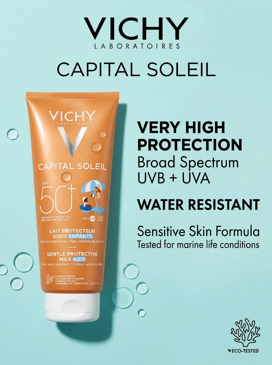 Vichy كابيتال سوليل حليب واقي لطيف للأطفال SPF50 300 مل - Clear - مشاهدة 1