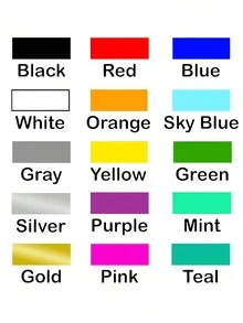 1pc Personalized DIY Custom 20/30/40/50cm Waterproof Mini Car Sticker, Suitable For Car Exterior Decoration, Wedding Venue Decoration, Local Slogan - Transfer Sticker - View 2
