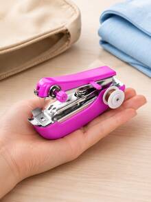 1pc Mini Manual Handheld Sewing Machine, Portable Cordless Single-Stitch Repair Tool For Quick Clothing Repairs, Hemming And Mending, Lightweight Compact Sewing Device For Home, Travel, DIY Crafts And Emergency Use, No Electricity Required - Multi-color - View 10