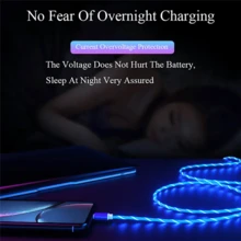 Fast Charging Data Cable Glowing LED USB Type C Charging Cable - Multicolor - View 4