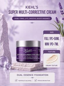 Kiehl's Advanced Night Repair Cream, ukuran penuh 50ml/sampel 7ml, anti-penuaan, mengencangkan dan mengangkat kulit, mengurangi garis-garis halus, tekstur lembut, cocok untuk kulit kering dan kombinasi. - Krim Wajah Kaca Ungu - View 2