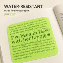 20pcs Colorful Transparent Sticky Notes, Waterproof Writable Self-Adhesive Memo Pads, Reusable Page Markers Bookmarks For Reading, Study, Note-Taking, School And Office Supplies - one-size - View 4