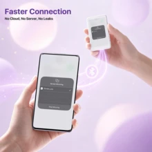 Rechargeable Magnetic Phone Live Streaming Selfie Display | 3.6V Dual Power (Battery/USB), Compatible With IOS And Android Phones | Suitable For Live Streaming, Content Creation, Selfie, Speaker Design (3.97 Inch) 1250mAh, Phone Charm - White - View 7