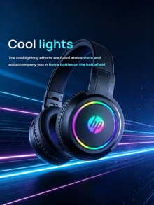 HP H100 電競耳機 多色動態RGB燈效 沉浸音效體驗 清晰降噪麥克風 自適應頭梁 雙模式切換 電腦手機相容 - 查看 5