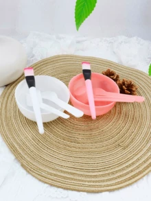 9pcs/Set (Includes 2 Mask Spoons, 2 Mask Bowls, 2 Mask Brushes, 2 Mask Sticks, 1 Spray Bottle) Mask Mixing Tool Kit, Mask Mixing Bowl Set, Bowl, Stick, Brush, Mask Mixing Bowl Set, DIY Mask Mixing Tool Kit, With Mask Bowl, Stick, Mask Brush And Premium Soft Mask Brush - Multicolor - View 8
