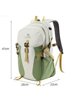 CAMEL CROWN Foldable Large Capacity Travel Bag Backpack Short Trip Fitness Storage Bag - Light Khaki - View 1