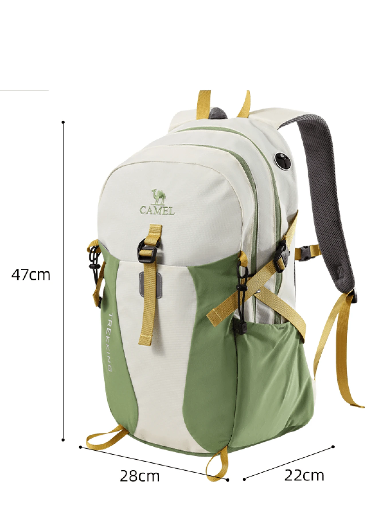 CAMEL CROWN Foldable Large Capacity Travel Bag Backpack Short Trip Fitness Storage Bag - Light Khaki - View 1