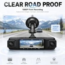 4-Channel 1080P Dash Cam With 3.16-Inch Screen, Supports Front, Left, Right, Rear Recording, Infrared Night Vision And Motion Detection - A - View 2