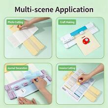 4-In-1paper Cutter Handheld DIY Paper Trimmer For Kids, Easy To Cut Photos, Documents, School, Back To School, Home And Office,Crafts - Standard - View 3