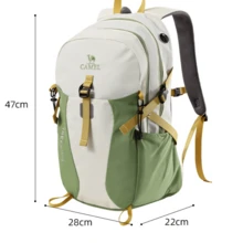 CAMEL CROWN Foldable Large Capacity Travel Bag Backpack Short Trip Fitness Storage Bag - Light Khaki - View 4