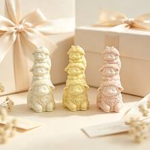 3-Layer Sheep Shaped Silicone Mold For Aromatherapy Candle, DIY Handmade Plaster Desktop Decor Ornament Mold - D725 Three-tier Sample Mold - View 1