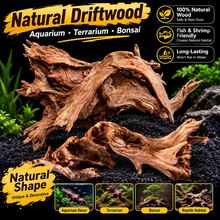 1/2pcs Natural Aquarium Driftwood Branches, Fish Tank Decoration Ornament, 2-8 Inches Multiple Sizes, Suitable For Betta Cichlid Shrimp Tank, Reptile Climbing Hiding Cave, Moss Fixing Hardscape, Rustic Brown Forest Style, Freshwater Use - A - View 1