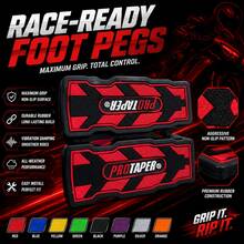 1 Pasang Karet Universal untuk Pijakan Kaki Depan Sepeda Motor, Cocok untuk Sepeda Motor Off-Road - A - View 1