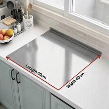 Extra Large Stainless Steel Cutting Board, Kitchen Rolling Board, Fruit Cutting Board, Baking Kneading Board - Gold - View 11